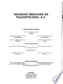 Publicacion especial de la Socidad Mexicana de Paleontología