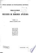 Publicaciones del Instituto de Biología Aplicada