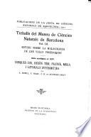 Publicacions de la Junta de ciències naturals de Barcelona