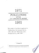 Publications of the Geological Survey