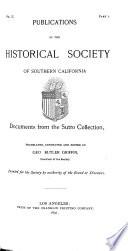 Publications of the Historical Society of Southern California