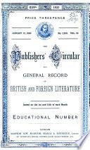 Publishers' circular and booksellers' record