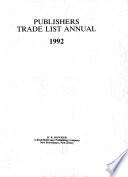 Publishers Trade List Annual, 1992