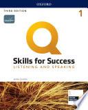 Q: Skills for Success 3E Level 1 Listening and Speaking Student's Book
