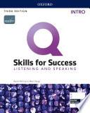 Q: Skills for Success 3E Listening and Speaking Intro Level Student's Book
