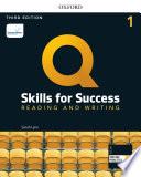Q: Skills for Success Level 1 Reading & Writing Student's Book