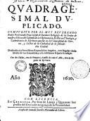 Quadragesimal duplicado compuesto por... Fray Joseph de Bardaxi... con dos tablas...
