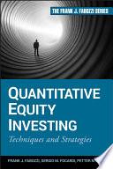 Quantitative Equity Investing