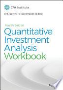 Quantitative Investment Analysis, Workbook