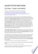 QUANTITATIVE METHODS