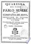 Quaresma del padre Pablo Señeri ..., 1