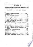 Quaresma, pláticas morales y panegíricos