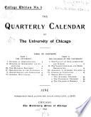 Quarterly Calendar