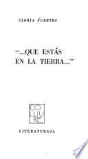 Que estás en la tierra