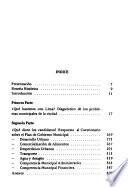 Qué hacemos con Lima? ; Qué dicen los candidatos?.