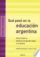 Qué pasó en la educación Argentina