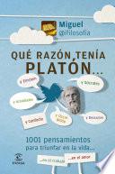 Qué razón tenía Platón