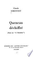 Queneau déchiffré (notes sur Le Chiendent)