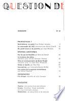 Question de racines, pensées, sciences éclairées