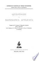 Questioni di matematica applicata