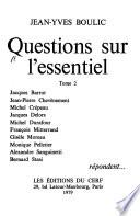Questions sur l'essentiel
