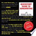 Quickstart Guide to Songwriting