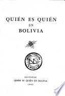 Quién es quién en Bolivia