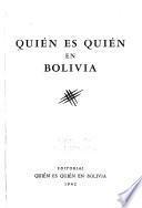 Quién es quién en Bolivia