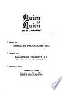 Quién es quién en el Uruguay