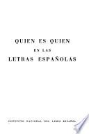 Quién es quién en las letras españolas