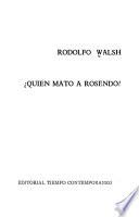 Quién mató a Rosendo?