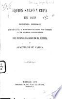 Quién salvó á Cuba en 1851?