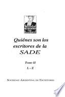 Quiénes son los escritores de la SADE: L-Z