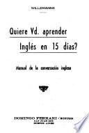 Quiere Vd. aprender inglés en 15 dias?