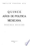 Quince años de política mexicana