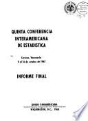 Quinta Conferencia Interamericana de Estadistica