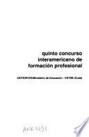 Quinto Concurso Interamericano de Formación Professional