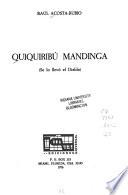 Quiquiribú mandinga (Se lo llevó el diablo)