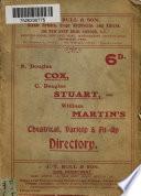 R. Douglas Cox's theatrical and C. Douglas Stuart's variety directory