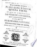 R.P. Pedro de Ribadeneyra ... Flos Sanctorum