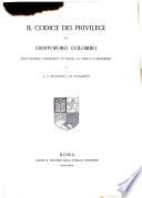 Raccolta di documenti e studi pubblicati dalla R. Commissione colombiana