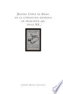 Rafael López de Haro en la literatura española de principios del siglo XX