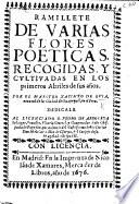 Ramillete de varias flores poeticas, etc
