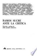 Ramos Sucre ante la crítica