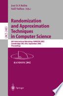 Randomization and Approximation Techniques in Computer Science
