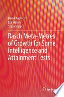 Rasch Meta-Metres of Growth for Some Intelligence and Attainment Tests