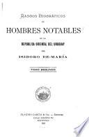 Rasgos biográficos de hombres notables de la república oriental del Uruguay