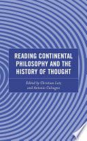 Reading Continental Philosophy and the History of Thought