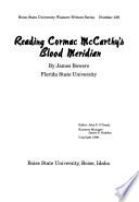 Reading Cormac McCarthy's Blood Meridian