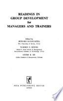Readings in Group Development for Managers and Trainers